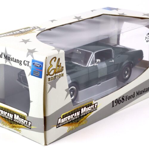 1:18 ERTL American Muscles Collectibles 1968 Ford Mustang GT dark green