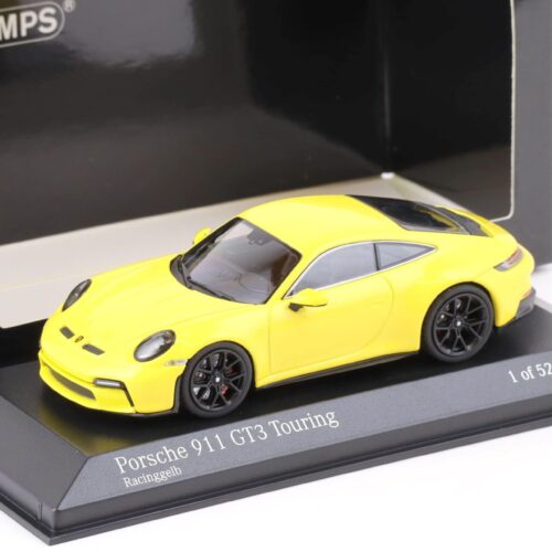 1:43 Minichamps Porsche 911 (992) GT3 Touring 2021 Racing yellow/ black wheels