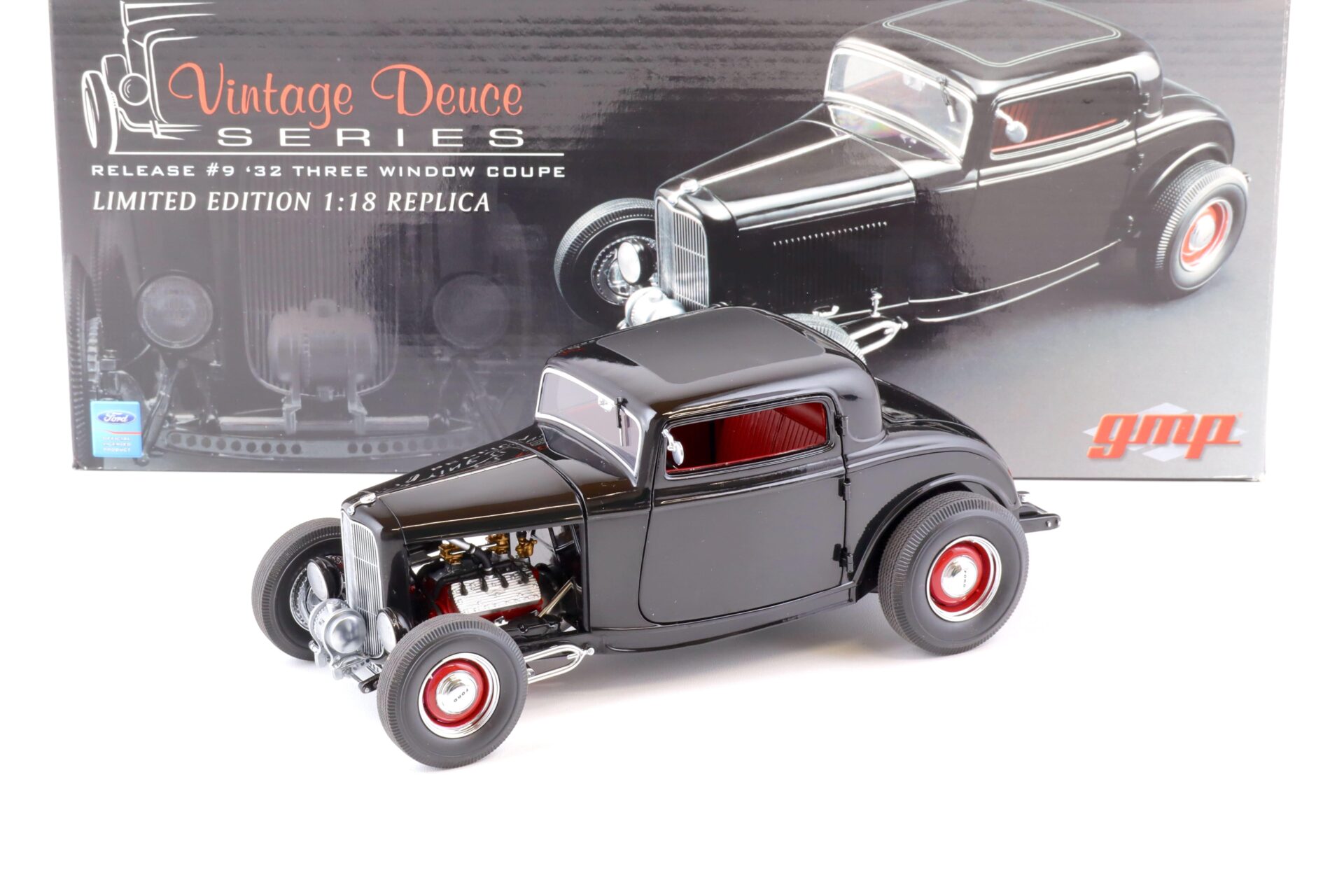 1:18 GMP 1932 Ford Three Window Coupe Vintage Deuce Series Hot Rod black