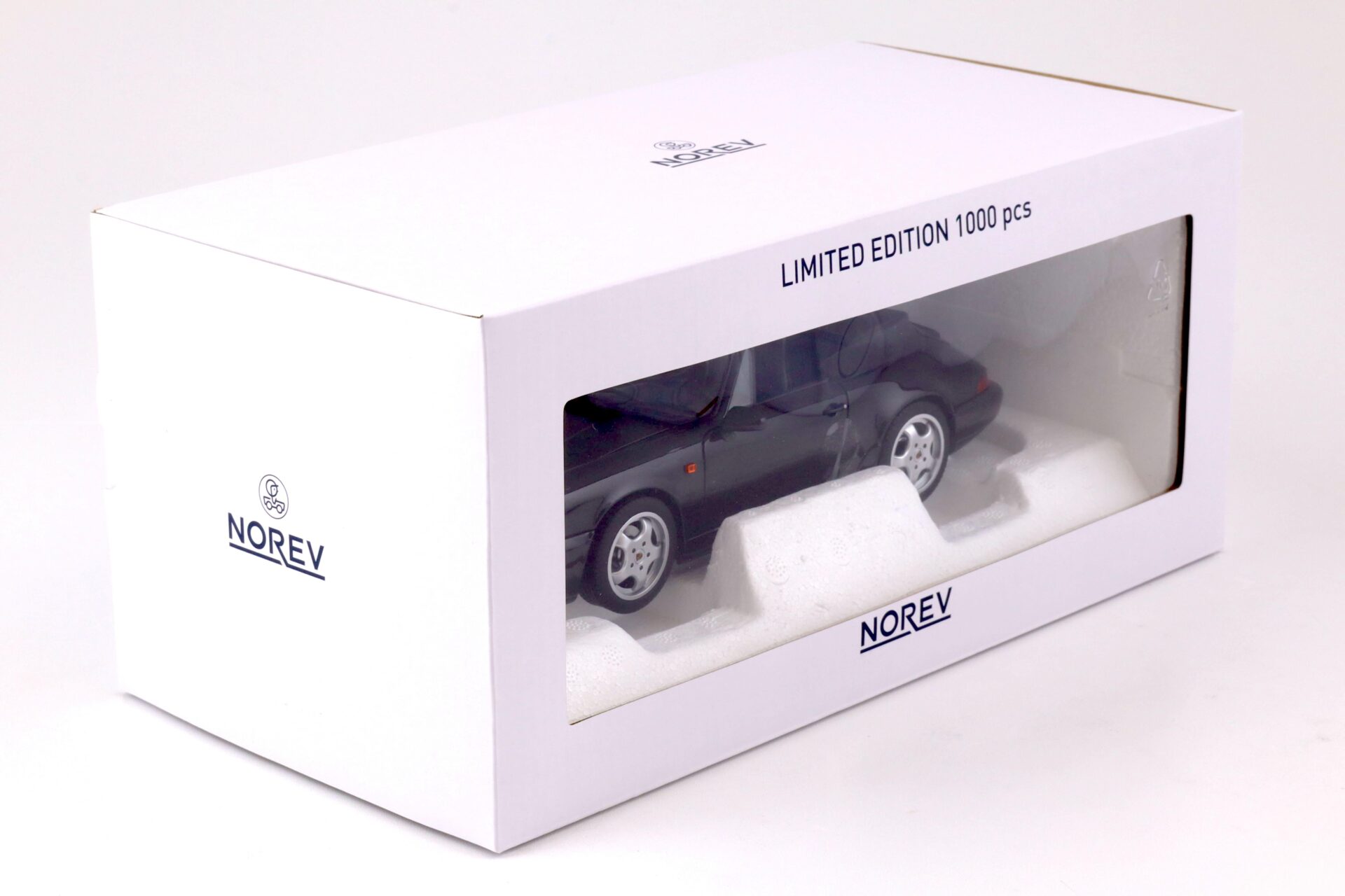 1:18 Norev Porsche 911 (964) Carrera 4 Cabriolet 1990 black metallic - Limited 1000 pcs.