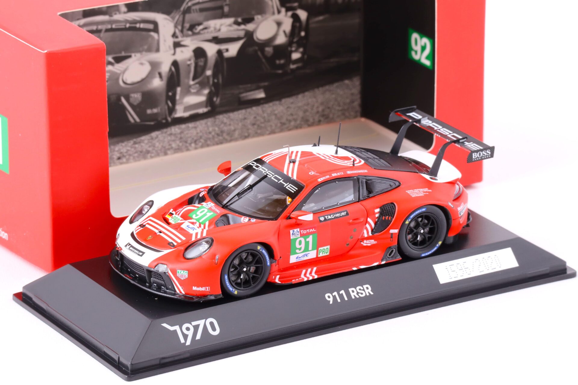 1:43 Spark Porsche 911 RSR 24h Le Mans 2020 Bruni/ Lietz #91 WAP DEALER