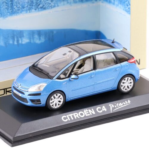 1:43 Norev Citroen C4 Picasso 2007 with glass roof blue metallic