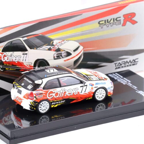 1:64 Tarmac Works Honda Civic Type R EK9 Super Taikyu 1998 ST-4 Champion #77 white / red