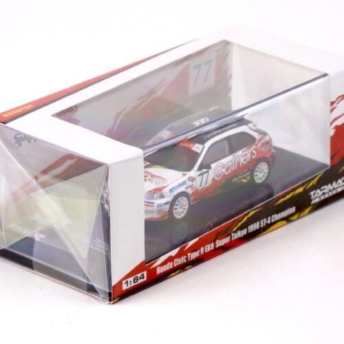 1:64 Tarmac Works Honda Civic Type R EK9 Super Taikyu 1998 ST-4 Champion #77 white / red