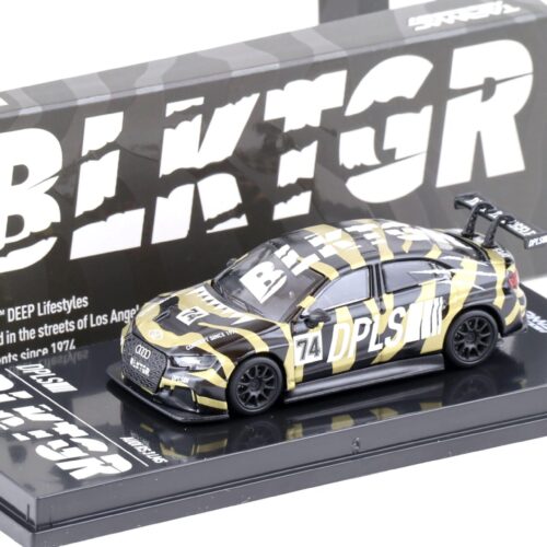 1:64 Tarmac Works Audi RS3 LMS #74 BLKTGR DPLS black / gold / white