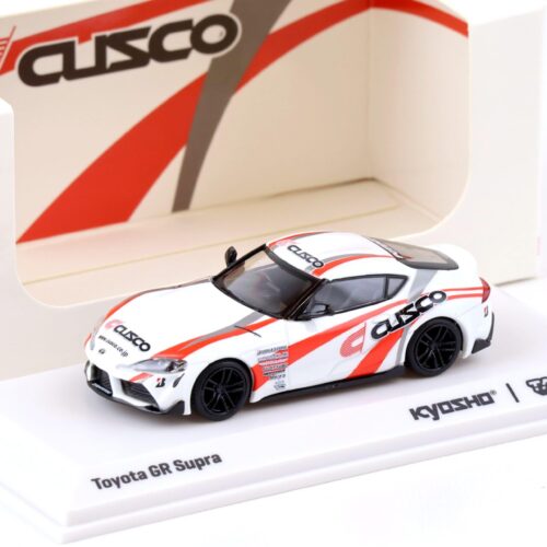 1:64 Tarmac Works x Kyosho Toyota GR Supra Cusco white / red