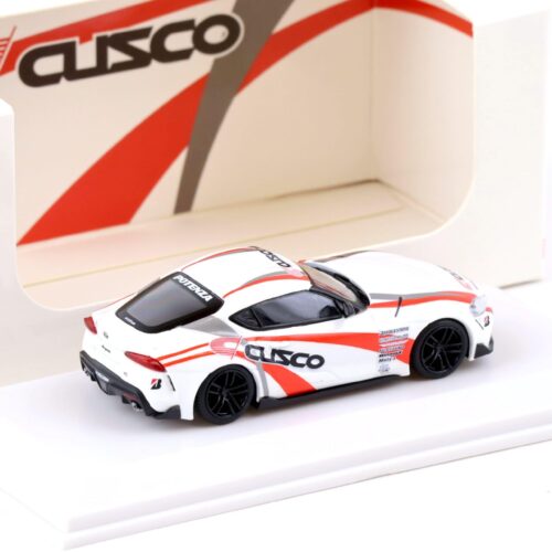 1:64 Tarmac Works x Kyosho Toyota GR Supra Cusco white / red
