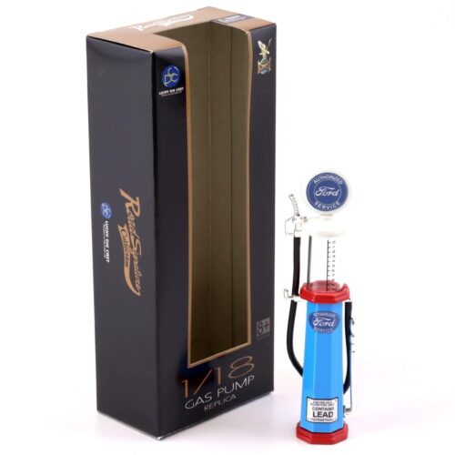 1:18 Road Signature Gas Pump Zapfsäule Ford Service blue / white / red