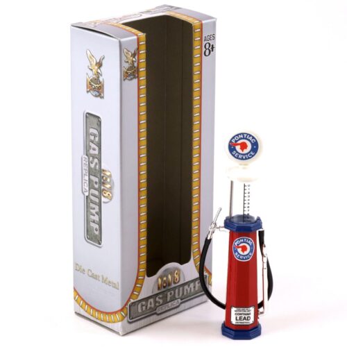 1:18 Road Signature Gas Pump Zapfsäule Pontiac Service red / blue / white