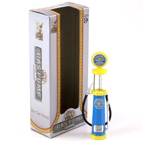 1:18 Road Signature Gas Pump Zapfsäule Oldsmobile Service blue / yellow