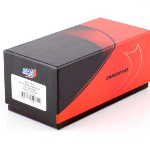 1:43 BBR Ferrari 812 Competizione 2021 Rosso Corsa 322 red w/ giallo fly stripe