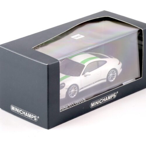 1:43 Minichamps Porsche 911 (991) GT3 R Coupe white/ green stripes - CA04316097