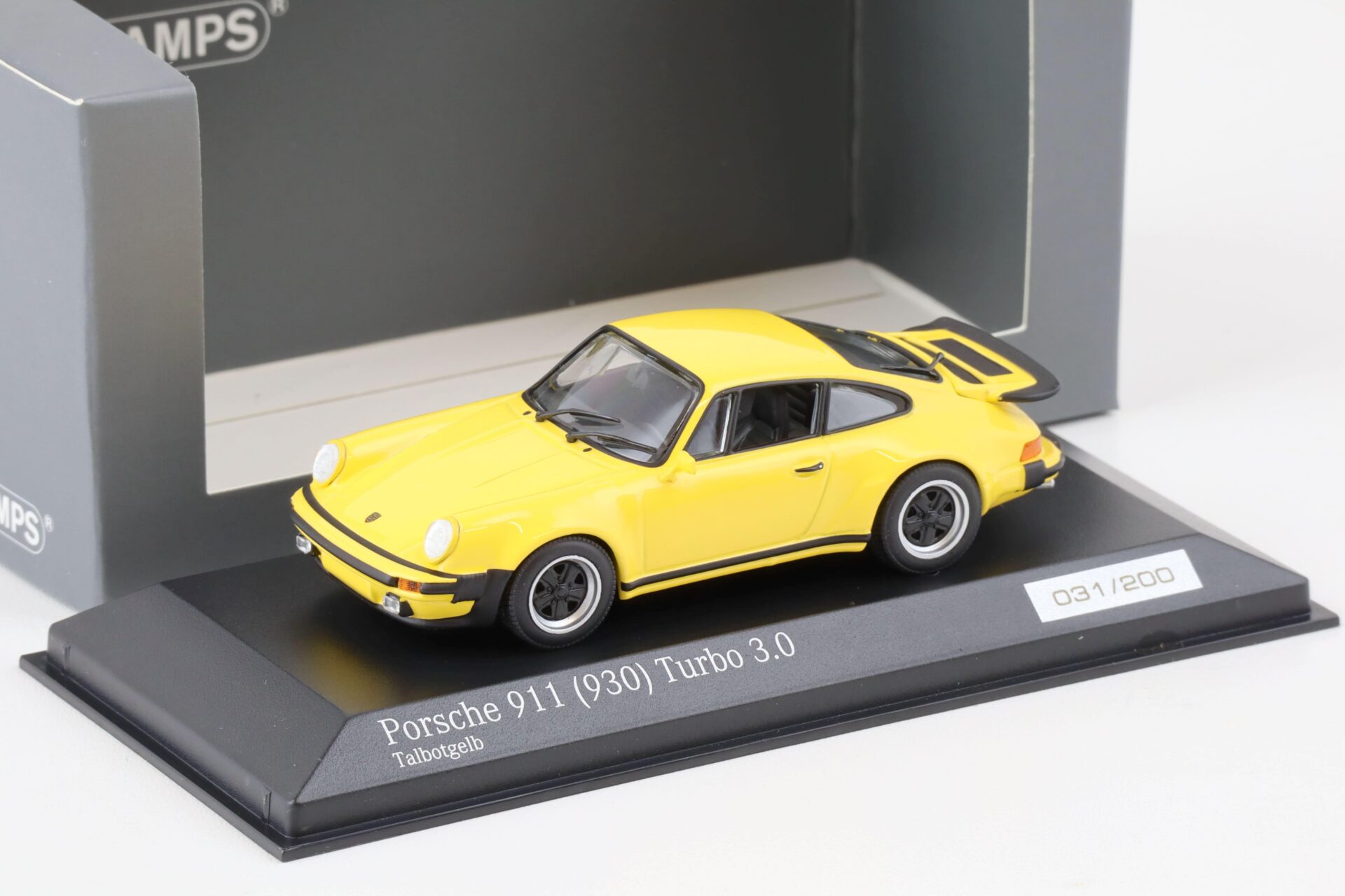 1:43 Minichamps Porsche 911 (930) Turbo 3.0 Coupe Talbot yellow - CA04316031