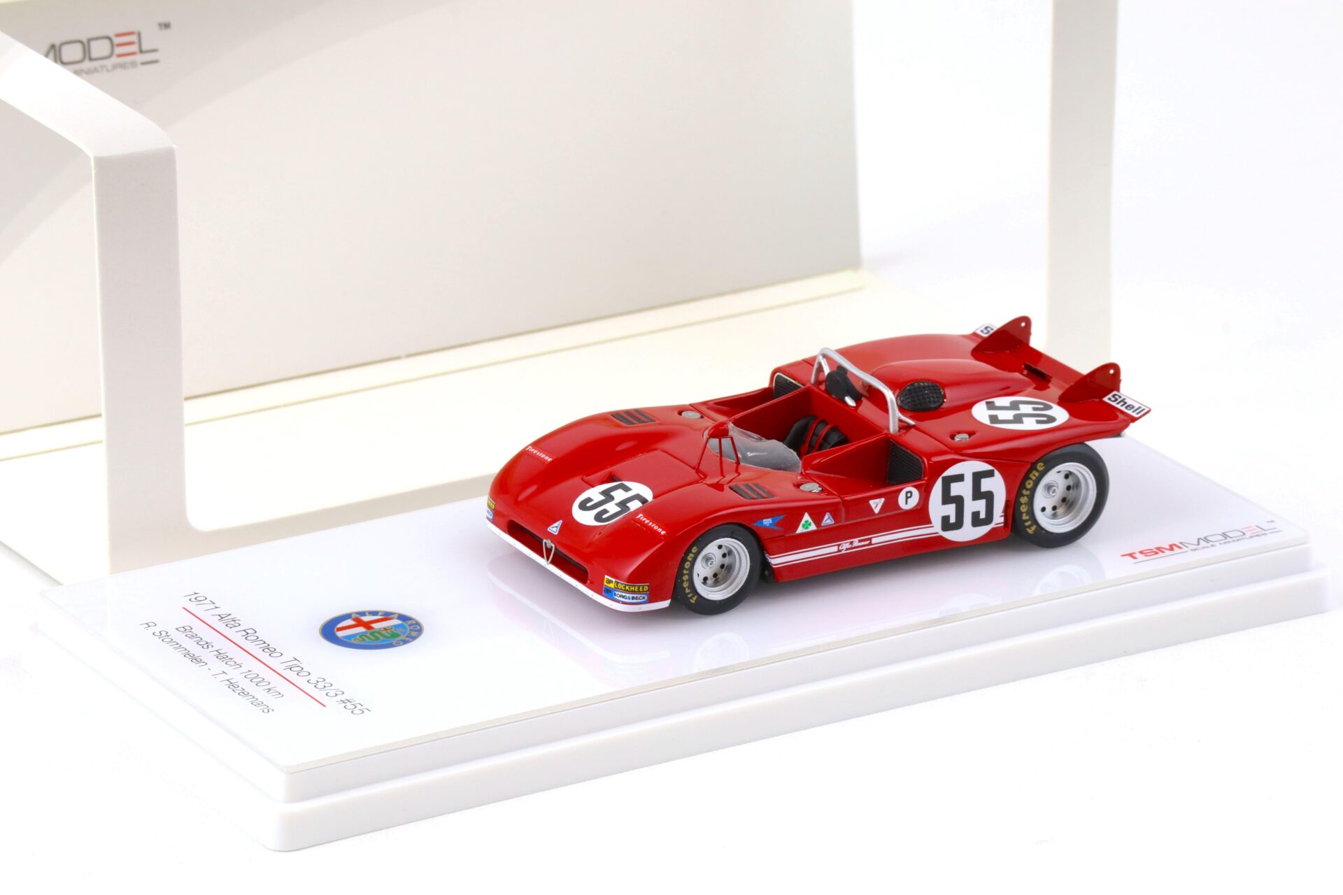 1:43 TSM 1971 Alfa Romeo Tio 33/3 Brands Hatch 1000km #55 Stommelen/Hezemans