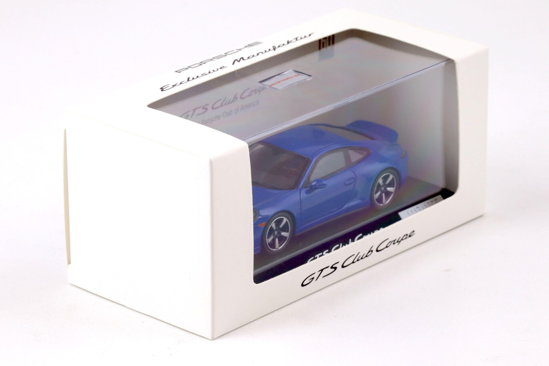1:43 Spark Porsche 911 (991) GTS Club Coupe blue 60 Years Porsche Club America WAP DEALER