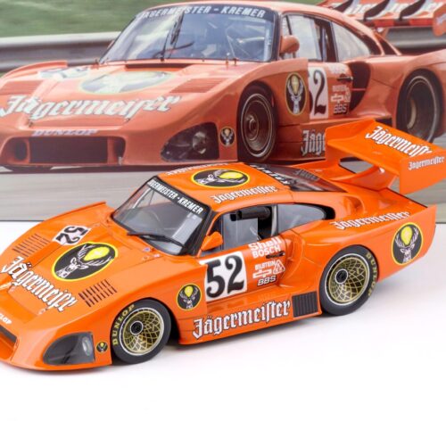 1:18 WERK83 Kremer Porsche 935 K4 #52 Jägermeister 2nd Zolder DRM 1981 Wollek