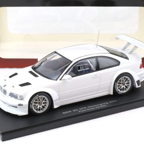 1:18 AUTOart BMW M3 (E46) GTR 24h Nürburgring 2005 Plain Body white 80553