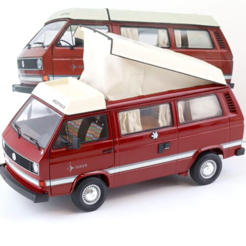 1:18 Schuco VW T3 Camper Bus Westfalia Joker mit Faltdach red 450038900