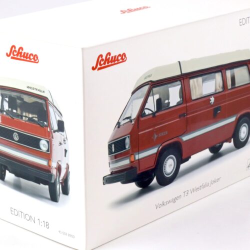 1:18 Schuco VW T3 Camper Bus Westfalia Joker mit Faltdach red 450038900