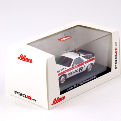 1:43 Schuco PRO.R43 Porsche 928 S ONS-Streckensicherung Recaro R3 white