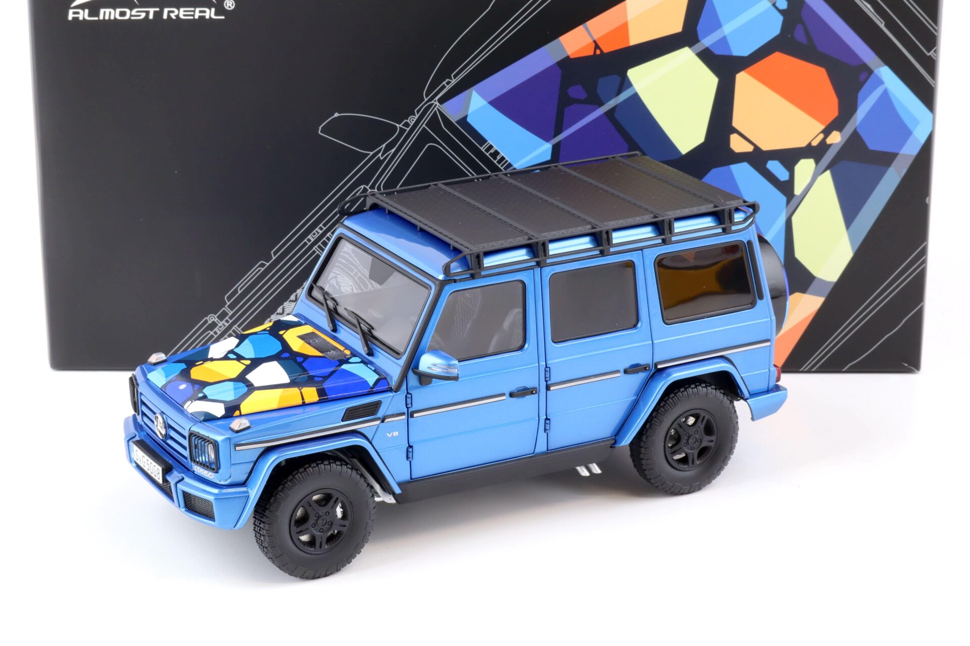 1:18 Almost Real Mercedes G-Klasse #Gventure300k blue metallic