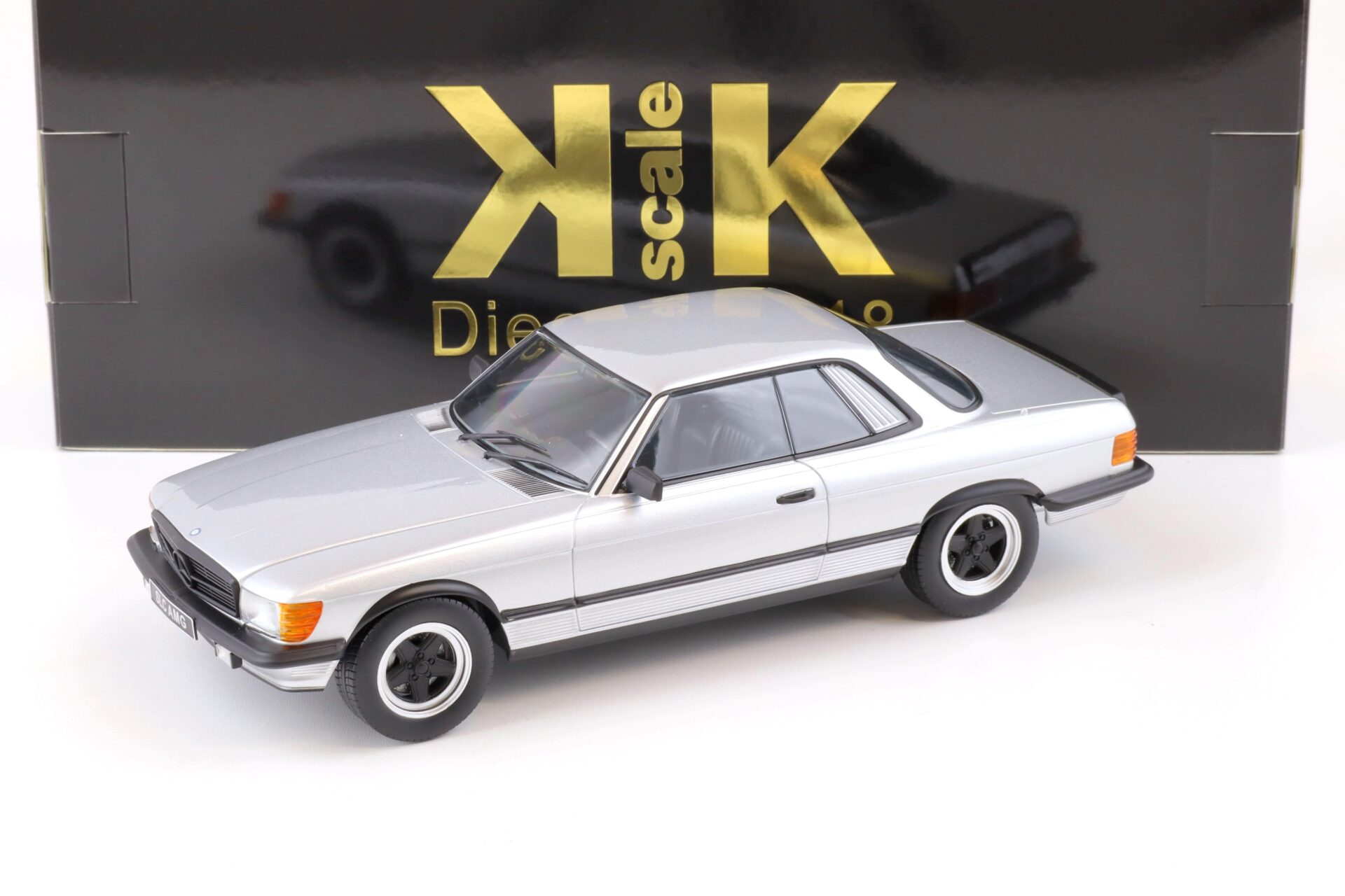 1:18 KK-Scale Mercedes 500 SLC 6.0 AMG C107 Coupe 1985 silver