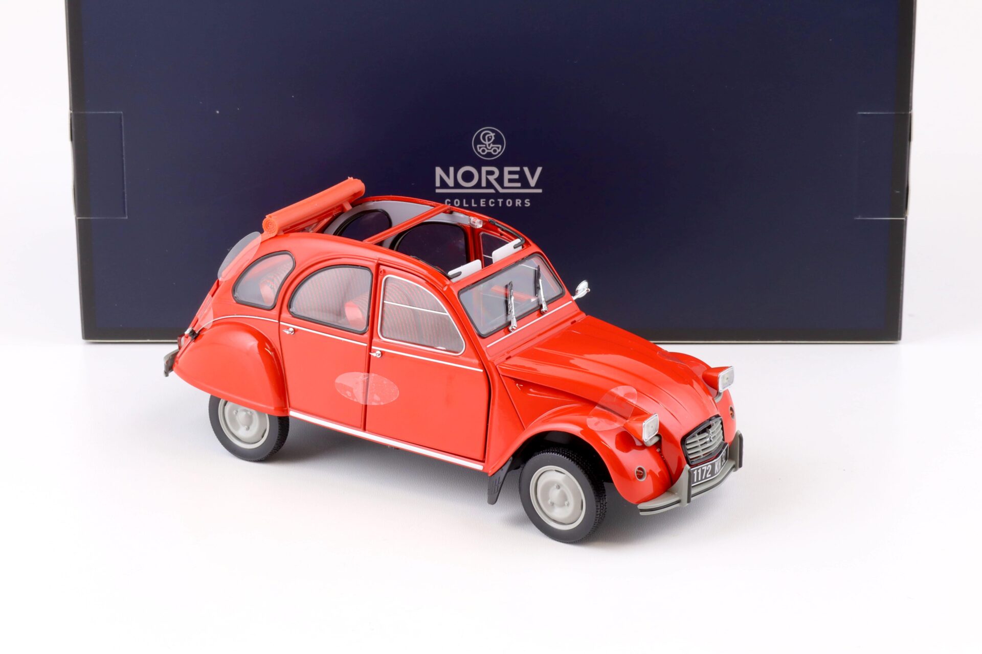 1:18 Norev Citroen 2CV Geranium red 1974 - Limited Edition 300 pcs.