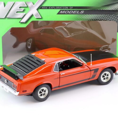 1:18 Welly NEX 1969 Ford Mustang Boss 302 Coupe red