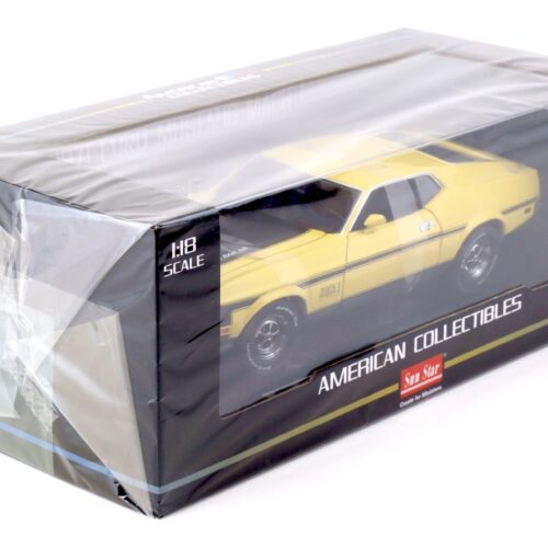 1:18 Sun Star 1971 Ford Mustang Mach 1 Coupe Ram Air 351 yellow
