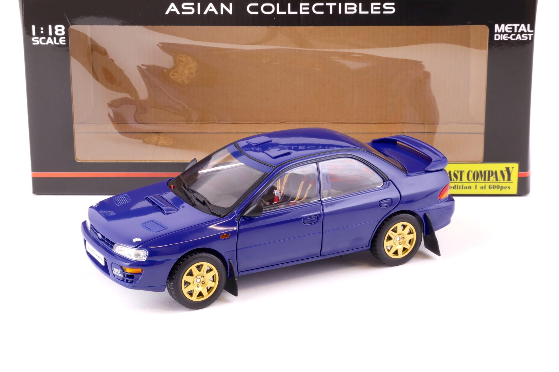 1:18 Sun Star 1996 Subaru Impreza STI WRX Street Car blue