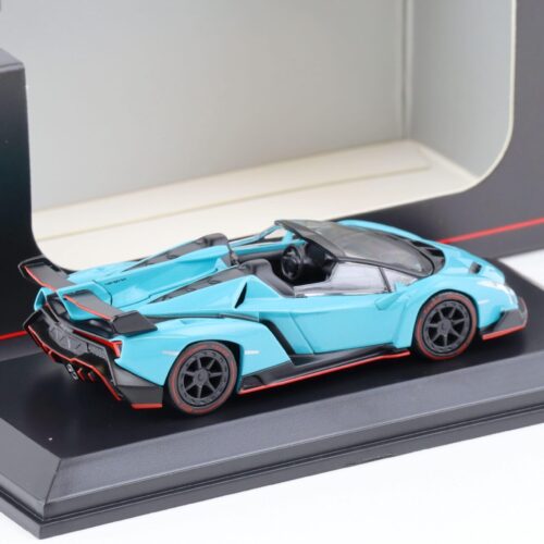 1:64 Kyosho Lamborghini Veneno Roadster blue/ red Line