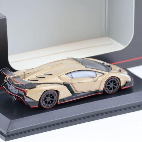 1:64 Kyosho Lamborghini Veneno Coupe gold/ red Line