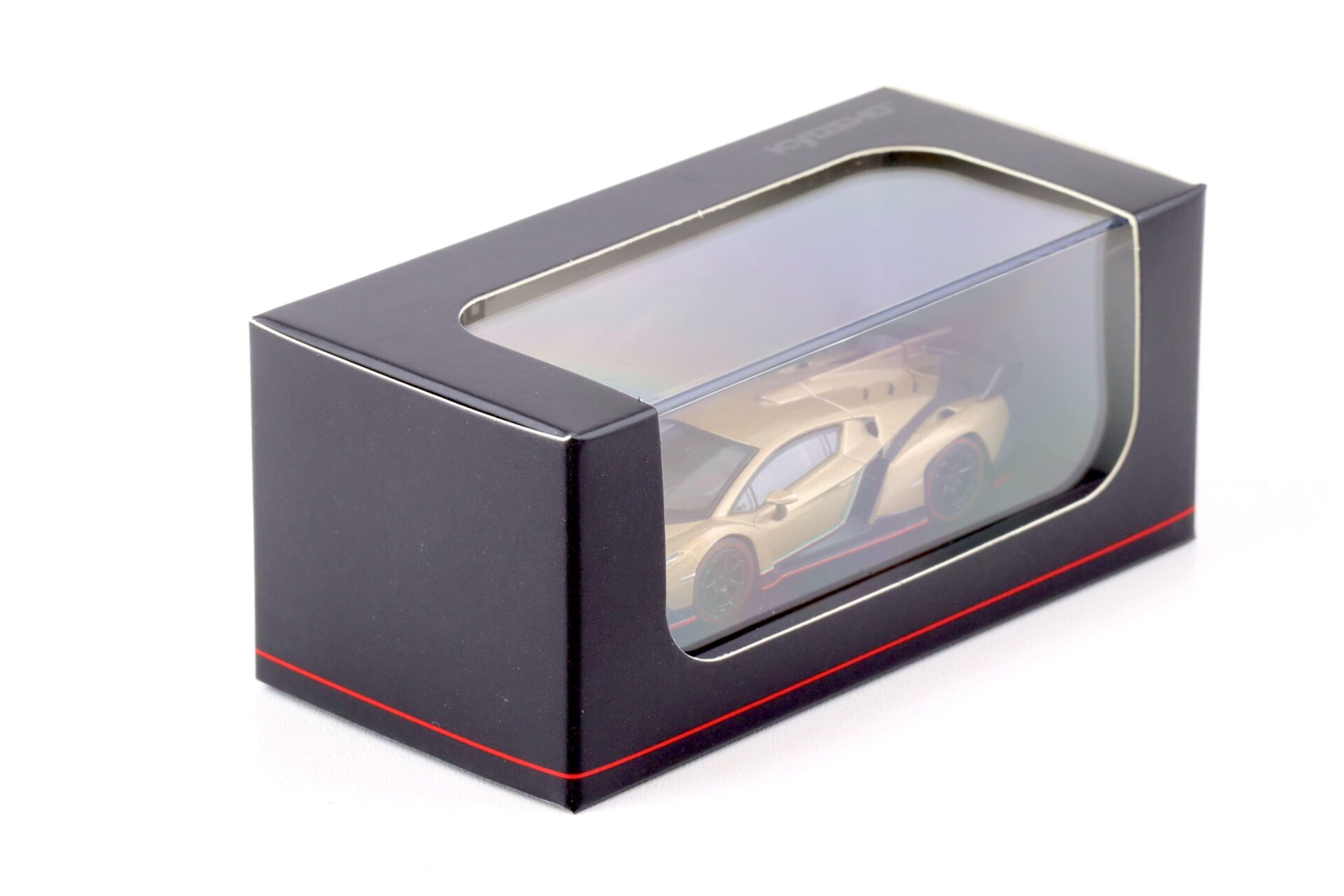 1:64 Kyosho Lamborghini Veneno Coupe gold/ red Line