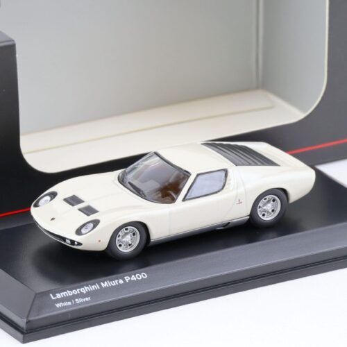 1:64 Kyosho Lamborghini Miura P400 Coupe white/ silver
