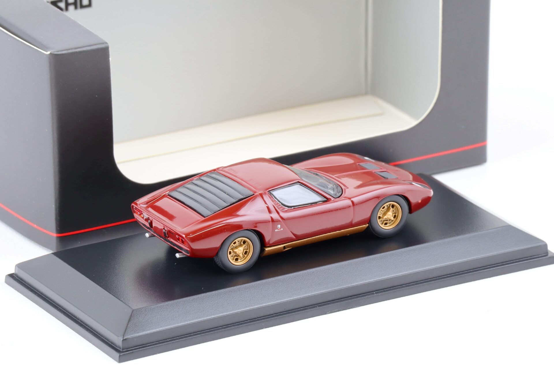 1:64 Kyosho Lamborghini Miura P400 Coupe maroon/ gold