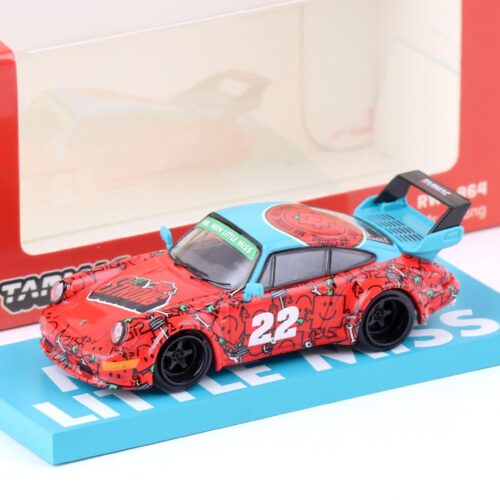 1:64 Tarmac Works Porsche 911 (964) RWB Mr. Men Little Miss Mr. Strong #22 red