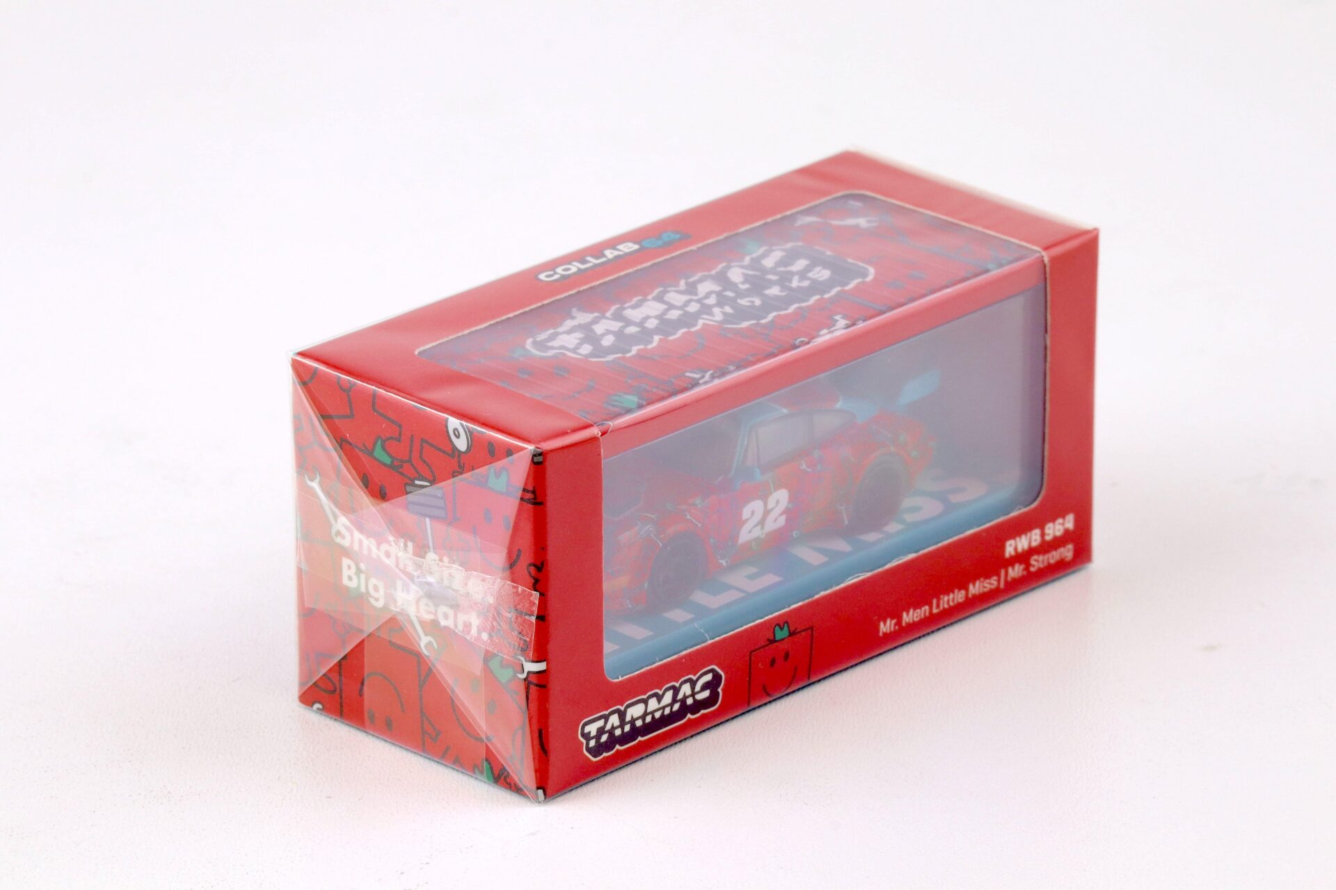 1:64 Tarmac Works Porsche 911 (964) RWB Mr. Men Little Miss Mr. Strong #22 red