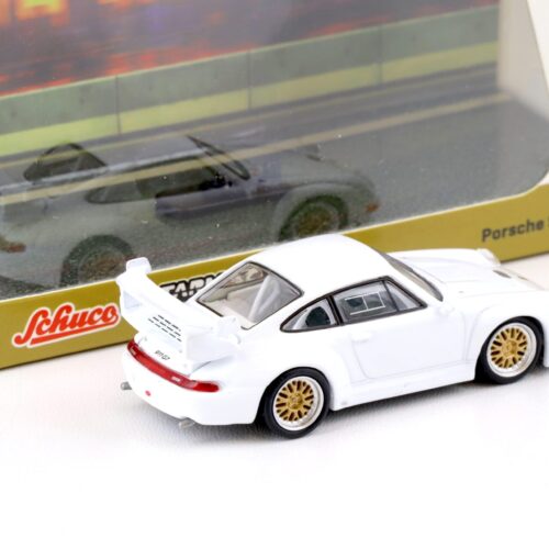 1:64 Tarmac X Schuco Porsche 911 (993) GT2 Coupe white