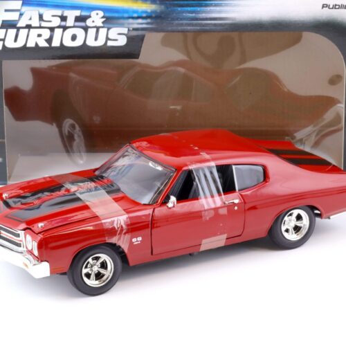 1:18 Johnny Lightning 1970 Chevrolet Chevelle SS Coupe red FAST & FURIOUS