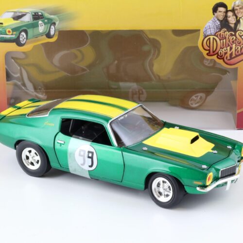 1:18 Johnny Lightning CooterÂ´s Chevrolet Camaro green/ yellow The Dukes of Hazzard