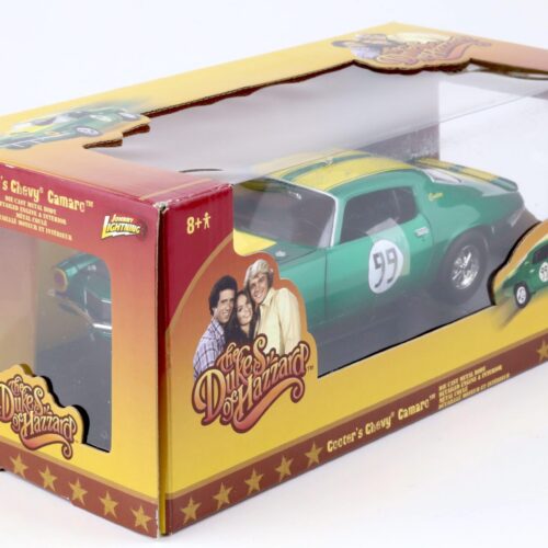 1:18 Johnny Lightning CooterÂ´s Chevrolet Camaro green/ yellow The Dukes of Hazzard