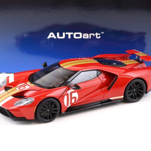 1:18 AUTOart Ford GT 2022 64 Heritage Edition Alan Mann red with gold stripes 72927