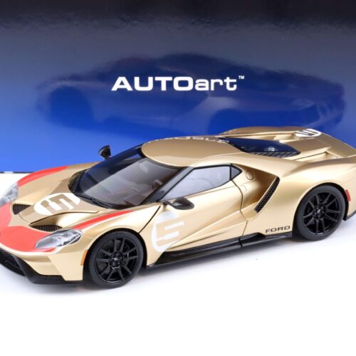 1:18 AUTOart Ford GT 2022 64 Heritage Edition Holman Moody gold red white 72928