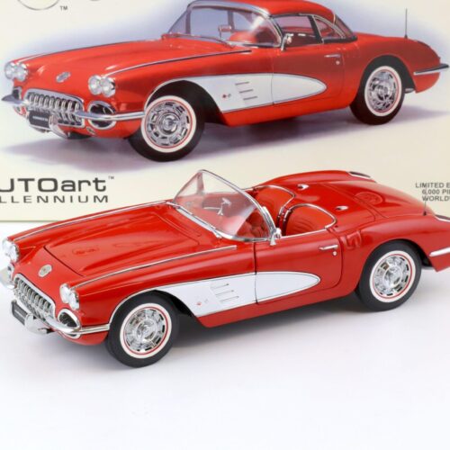 1:18 AUTOart Chevrolet Corvette 1959 with Hardtop Roman red 71141