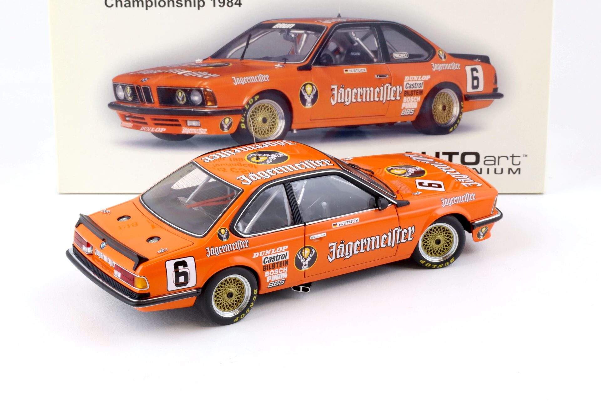 1:18 AUTOart BMW 635 CSI European Touringcar 1984 JÄGERMEISTER Stuck #6