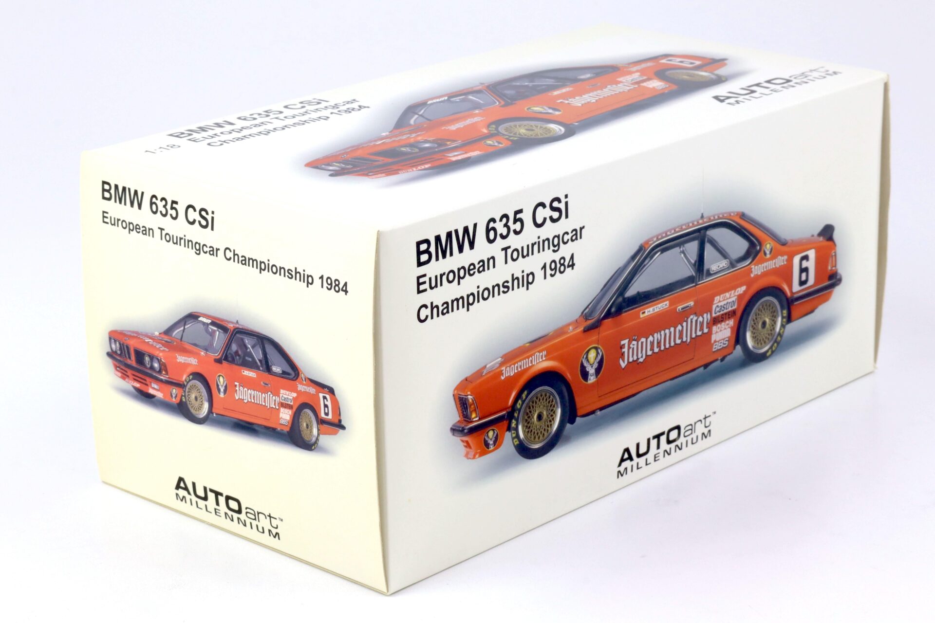 1:18 AUTOart BMW 635 CSI European Touringcar 1984 JÄGERMEISTER Stuck #6
