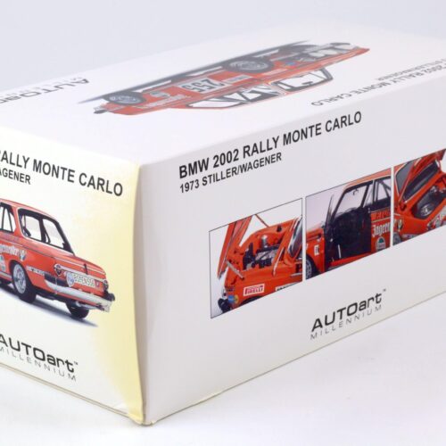 1:18 AUTOart BMW 2002 Rally Monte Carlo Jägermeister 1973 Stiller/Wagener