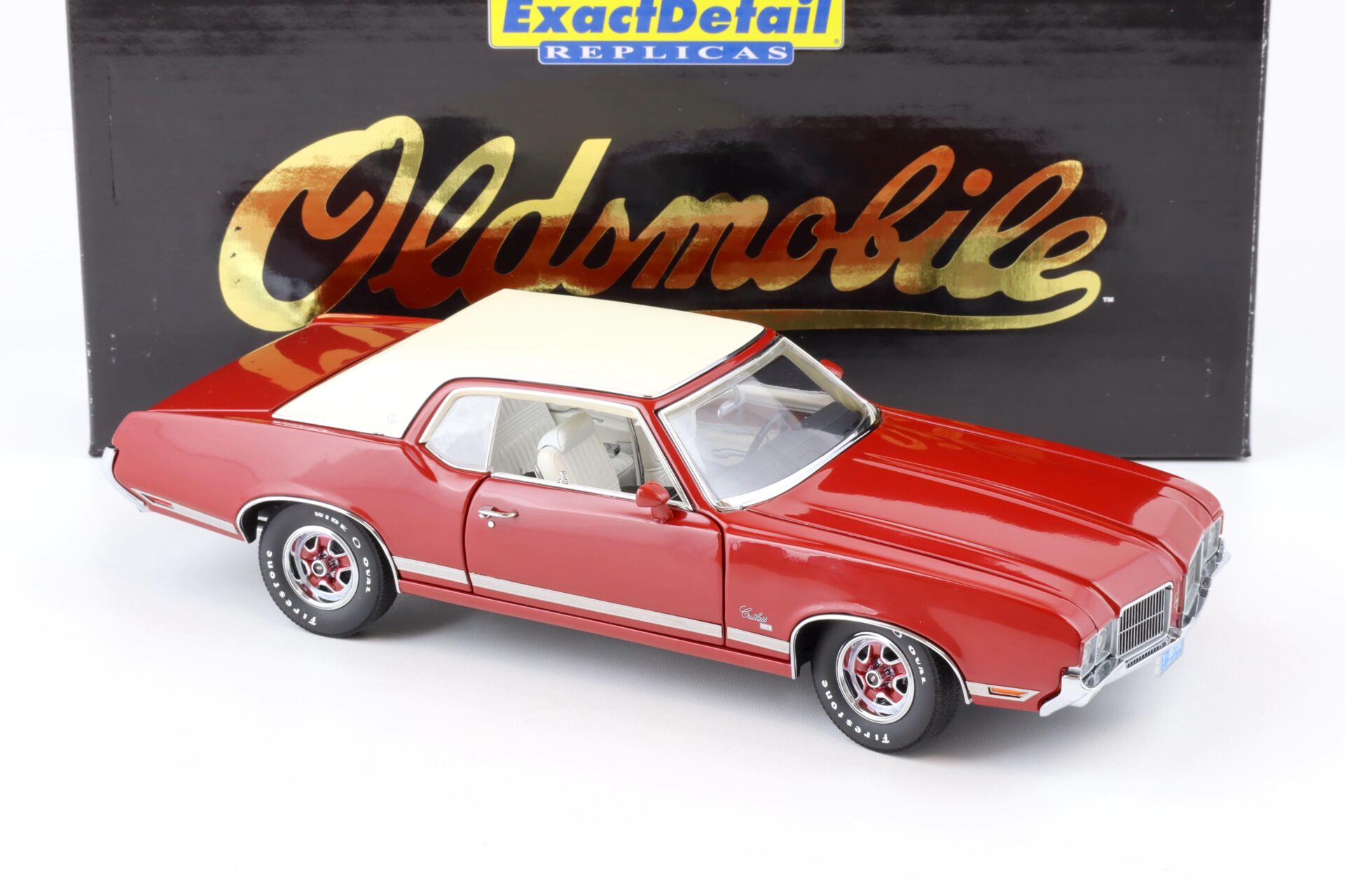 1:18 Exact Detail 1971 Oldsmobile Cutlass Supreme SX Coupe Matador red