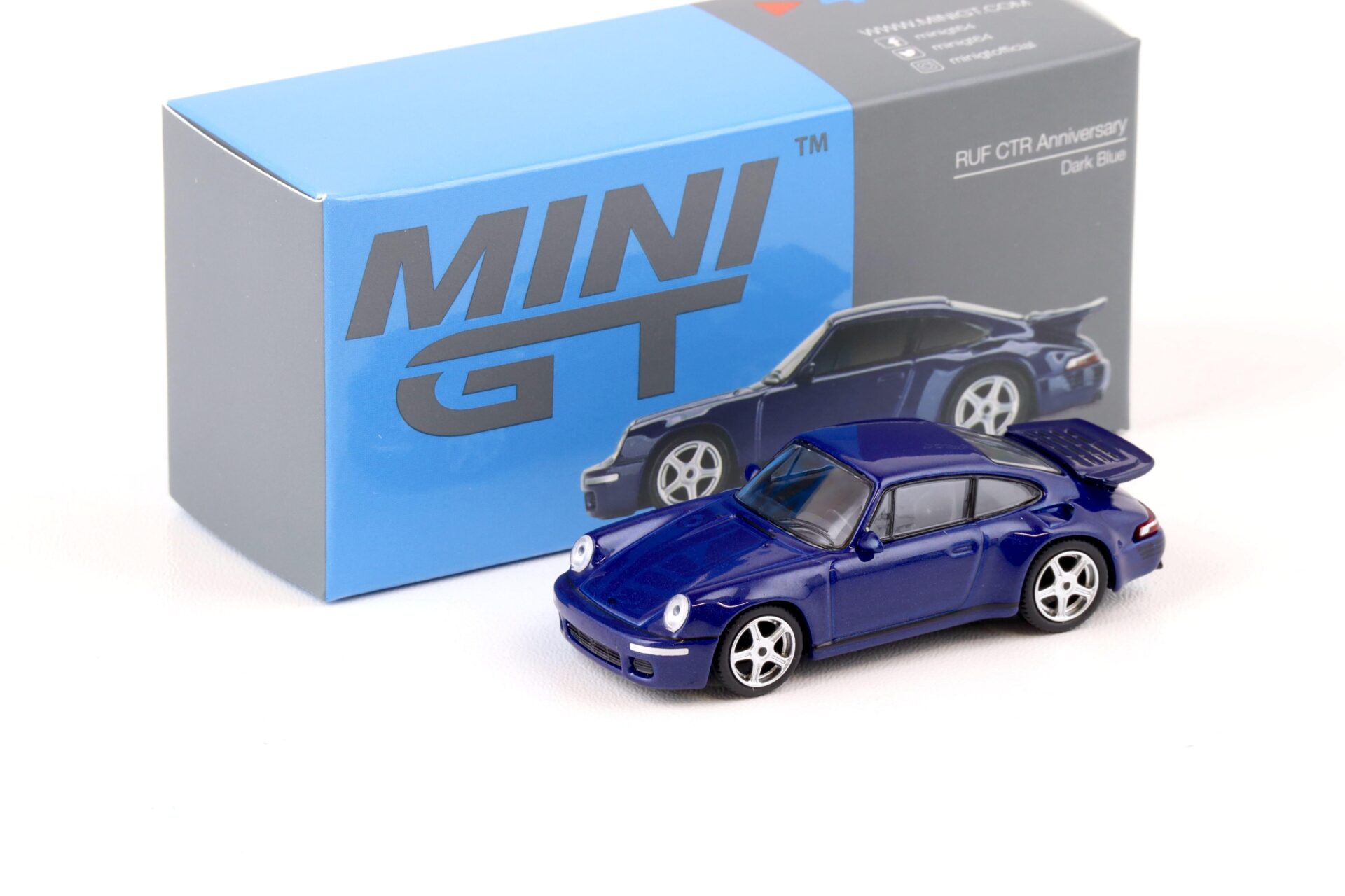 ID 75756 orig.jpg 1:64 TSM Mini GT Porsche 911 RUF CTR Anniversary dark blue