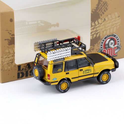 1:64 BMC BM Creations 1998 Land Rover Discovery 1 RHD Camel Trophy yellow
